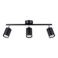 Σποτ φωτιστικό LEMMI 3xGU10/40W/230V μαύρο