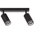 Σποτ φωτιστικό PIPE 2xGU10/10W/230V μαύρο
