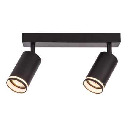 Σποτ φωτιστικό PIPE 2xGU10/10W/230V μαύρο
