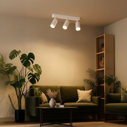 Σποτ φωτιστικό PIPE 3xGU10/10W/230V λευκό