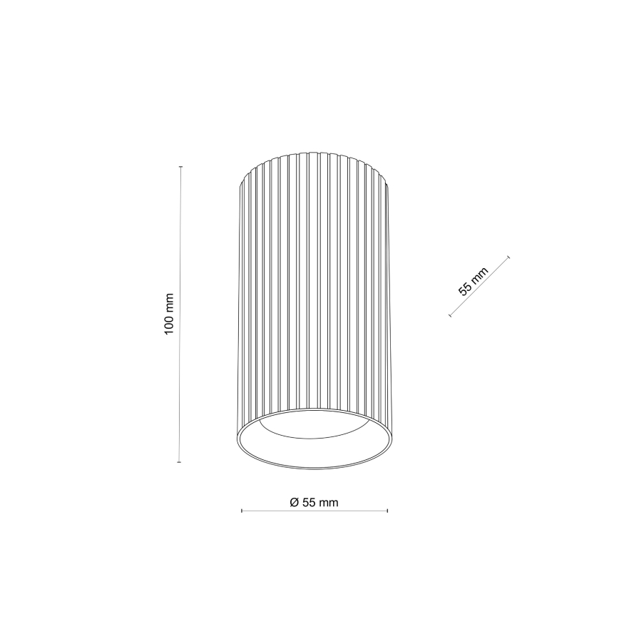 Σποτ φωτιστικό TUNE S 1xGU10/10W/230V 10 cm μαύρο