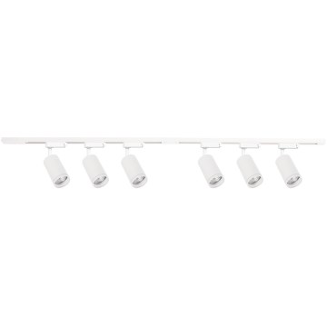 Σποτ φωτιστικό για σύστημα ράγας PIPE 6xGU10/10W/230V, λευκό
