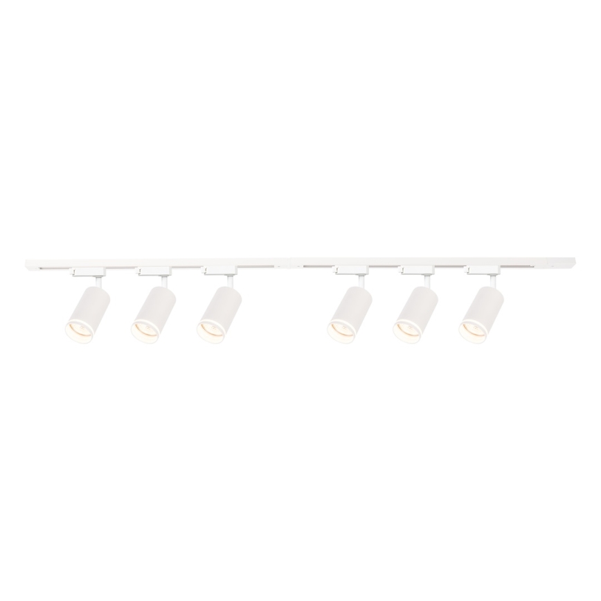 Σποτ φωτιστικό για σύστημα ράγας PIPE 6xGU10/10W/230V, λευκό