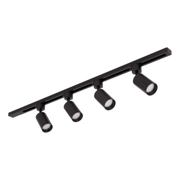 Σποτ φωτιστικό σε σύστημα ράγας TRACER 4xGU10/10W/230V 1 m μαύρο