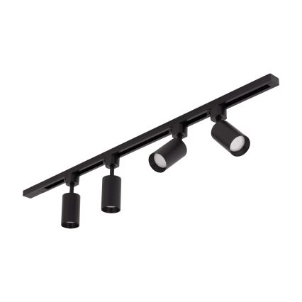 Σποτ φωτιστικό σε σύστημα ράγας TRACER 4xGU10/10W/230V 1 m μαύρο