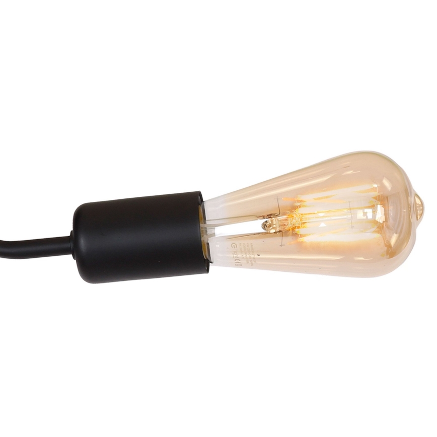 Σταθερό πολύφωτο BRENDA 3xE27/60W/230V μαύρο