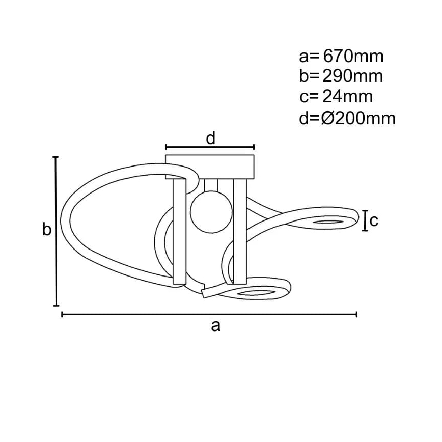 Σταθερό πολύφωτο dimming LED LED/70W/230V 3000-6500K + τηλεχειριστήριο