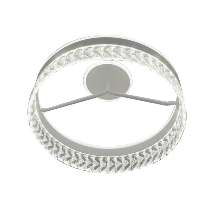 LED Dimming κρύσταλλο πλαφονιέρα οροφής LED/75W/230V 3000-6500K λευκό + τηλεχειριστήριο