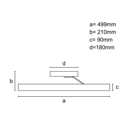 Σταθερό πολύφωτο dimming LED LED/86W/230V 3000-6500K λευκό + τηλεχειριστήριο