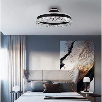 Σταθερό πολύφωτο dimming LED LED/86W/230V 3000-6500K μαύρο + τηλεχειριστήριο