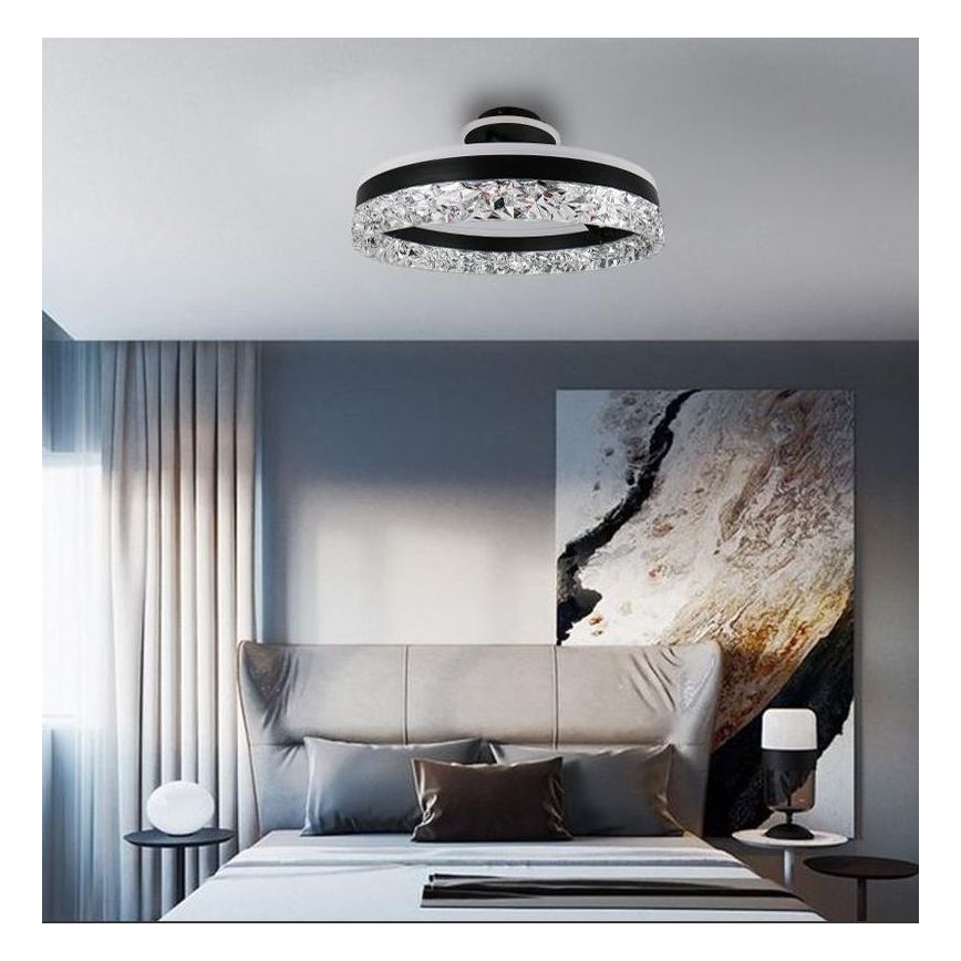 Σταθερό πολύφωτο dimming LED LED/86W/230V 3000-6500K μαύρο + τηλεχειριστήριο