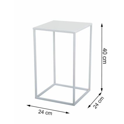 Σταντ για γλάστρα 40x24 cm λευκό