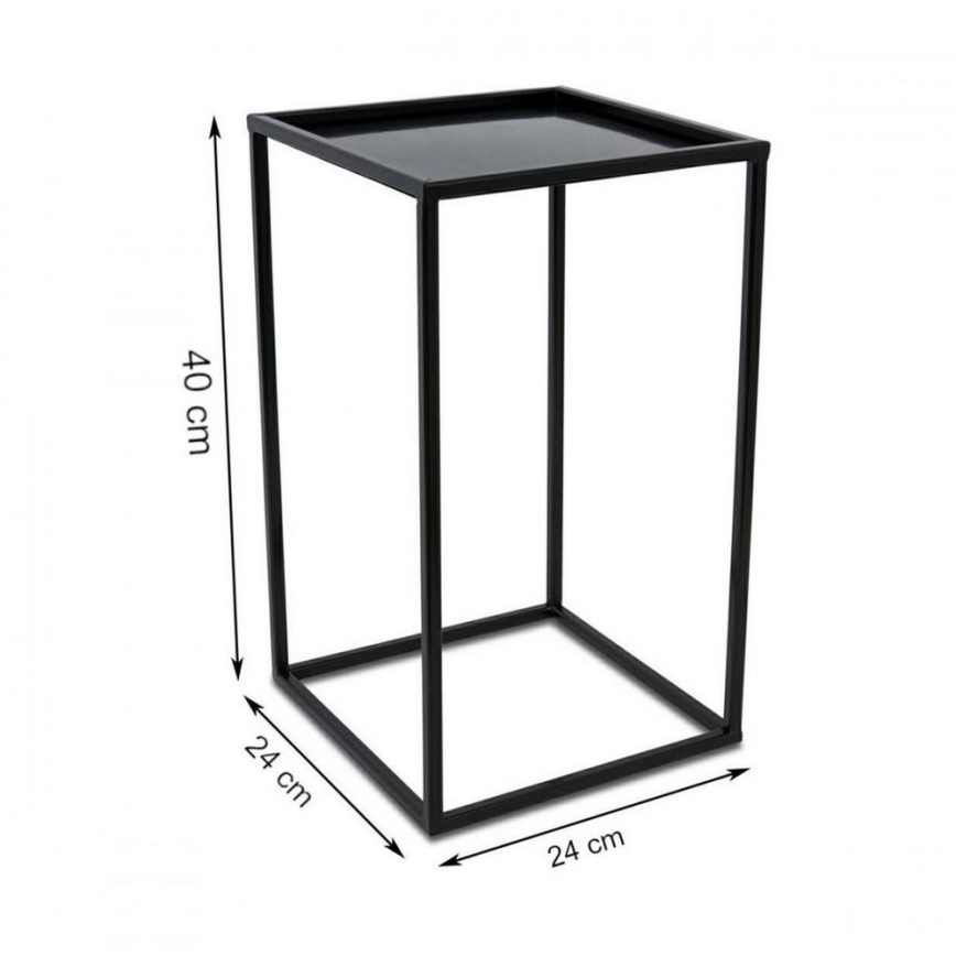 Σταντ για γλάστρες 40x24 cm μαύρο