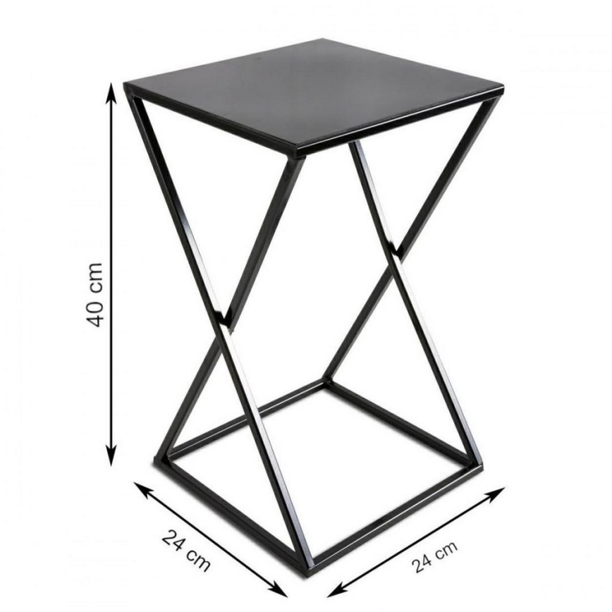 Σταντ για γλάστρες 40x24 μαύρο