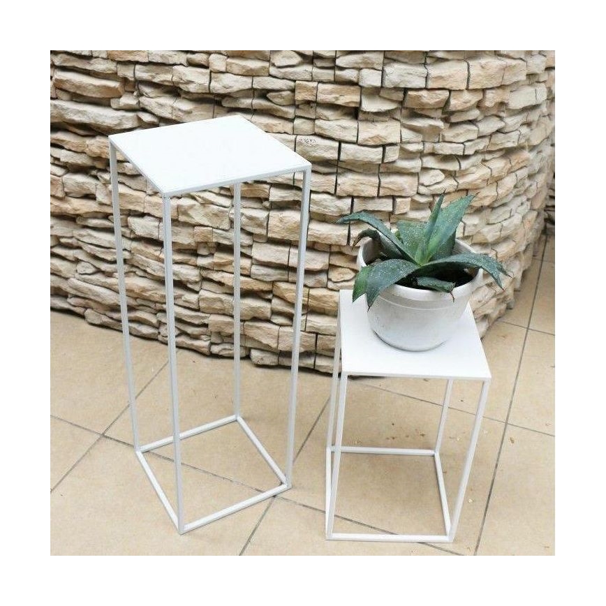 Σταντ για γλάστρες 70x24 cm λευκό