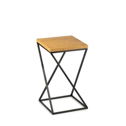 Σταντ γλάστρας LOFT 40x24 cm μαύρο/καφέ