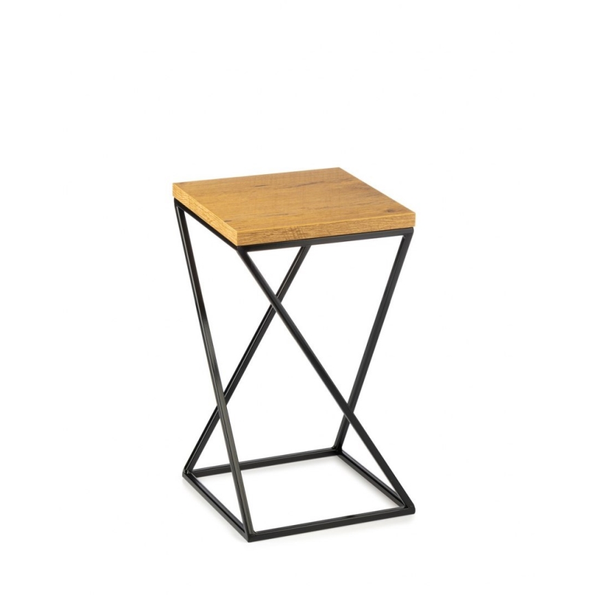 Σταντ γλάστρας LOFT 40x24 cm μαύρο/καφέ
