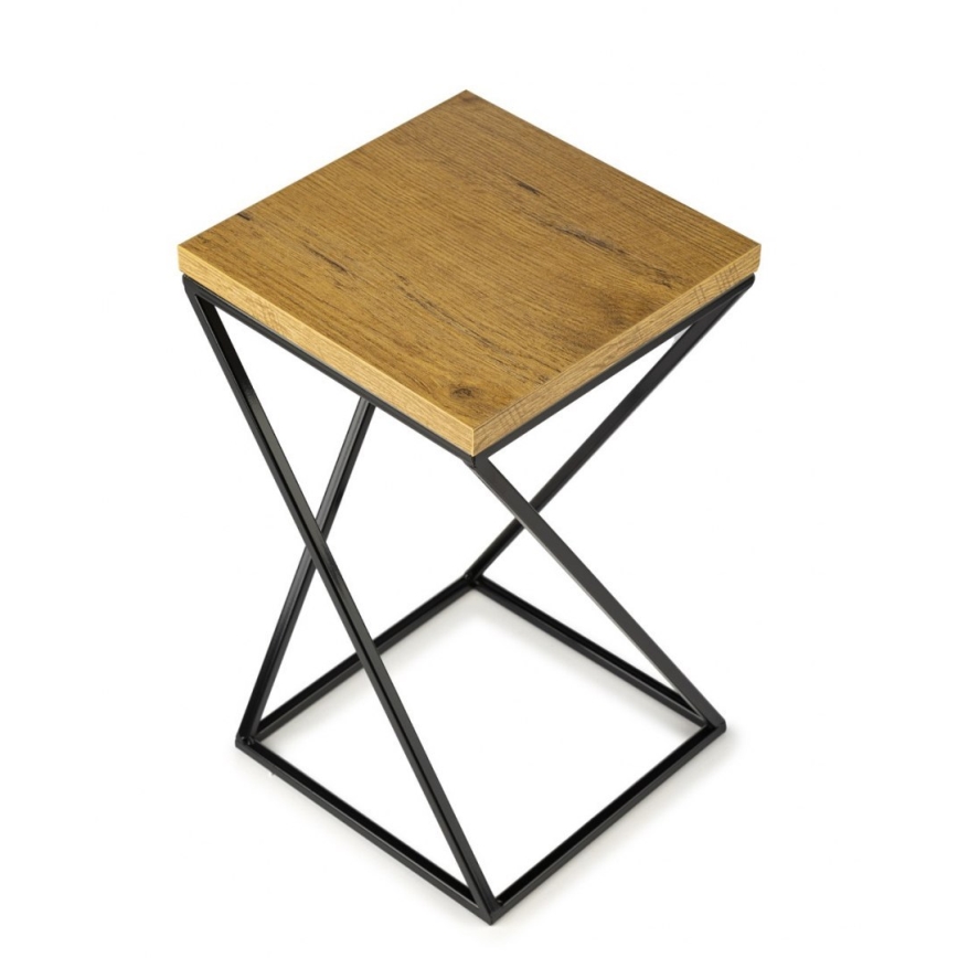 Σταντ γλάστρας LOFT 40x24 cm μαύρο/καφέ