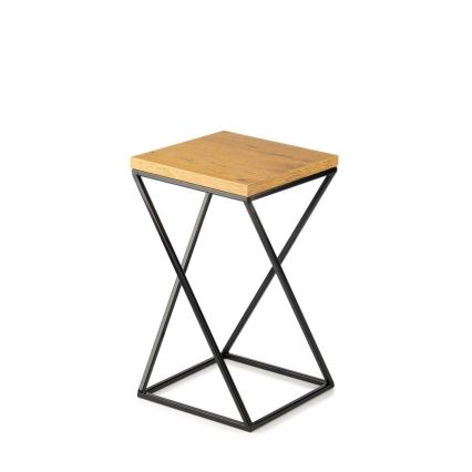 Σταντ γλάστρας LOFT 40x24 cm μαύρο/καφέ