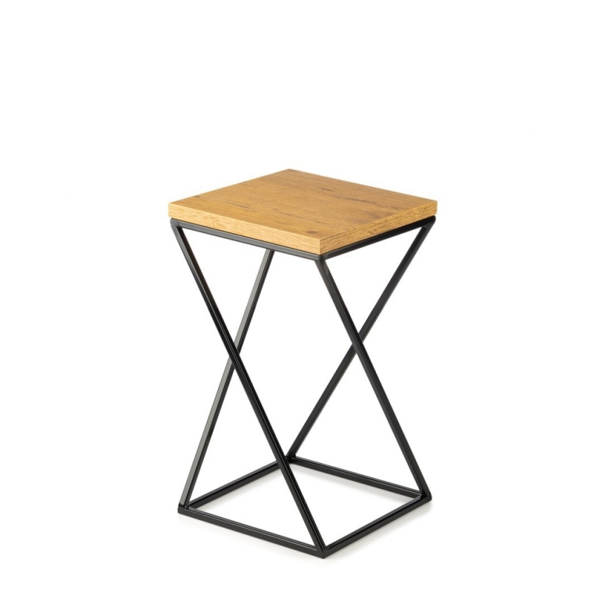 Σταντ γλάστρας LOFT 40x24 cm μαύρο/καφέ