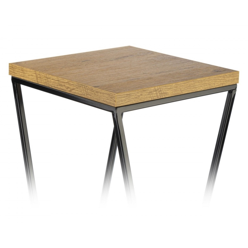 Σταντ γλάστρας LOFT 40x24 cm μαύρο/καφέ