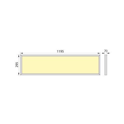 Στερεωμένο πάνελ μπάνιου LED OREGA N LINX 120 LED/50W/230V 4000K IP44