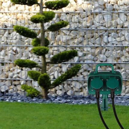 Στήλη υποδοχής πρίζας εξωτερικού χώρου SCHUKO 4Z 230V IP44