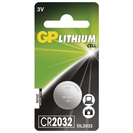 Στοιχείο λιθίου κουμπί CR2032 GP LITHIUM 3V/220 mAh
