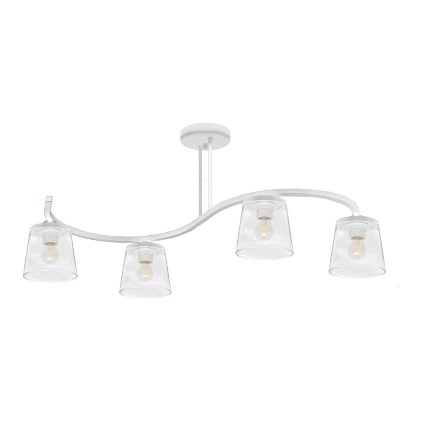 Συνδεδεμένο πολύφωτο LUCEA 4xE27/15W/230V λευκό