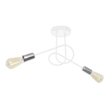 Συνδεδεμένο πολύφωτο OXFORD 2xE27/15W/230V λευκό