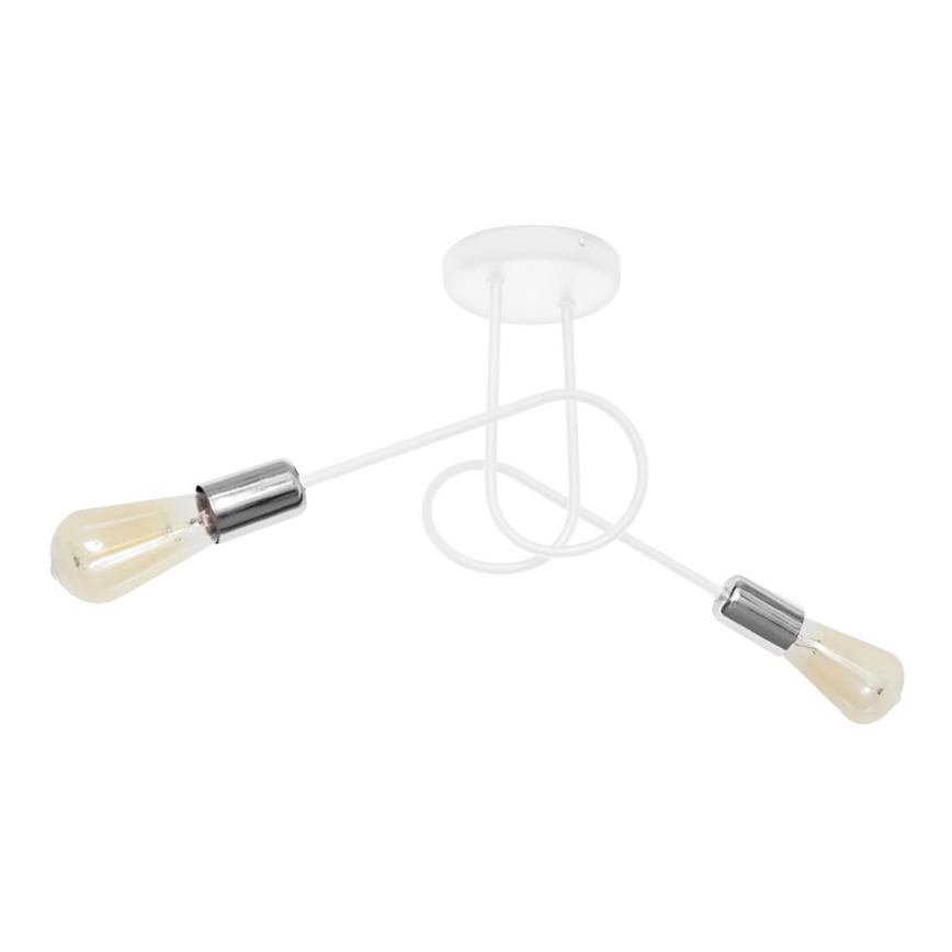 Συνδεδεμένο πολύφωτο OXFORD 2xE27/15W/230V λευκό