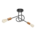 Συνδεδεμένο πολύφωτο OXFORD 2xE27/15W/230V μαύρο
