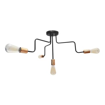 Συνδεδεμένο πολύφωτο OXFORD 4xE27/15W/230V μαύρο