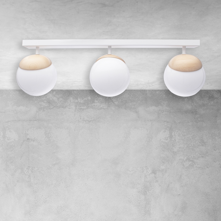 Συνδεδεμένο πολύφωτο SFERA WOOD 3xE14/40W/230V