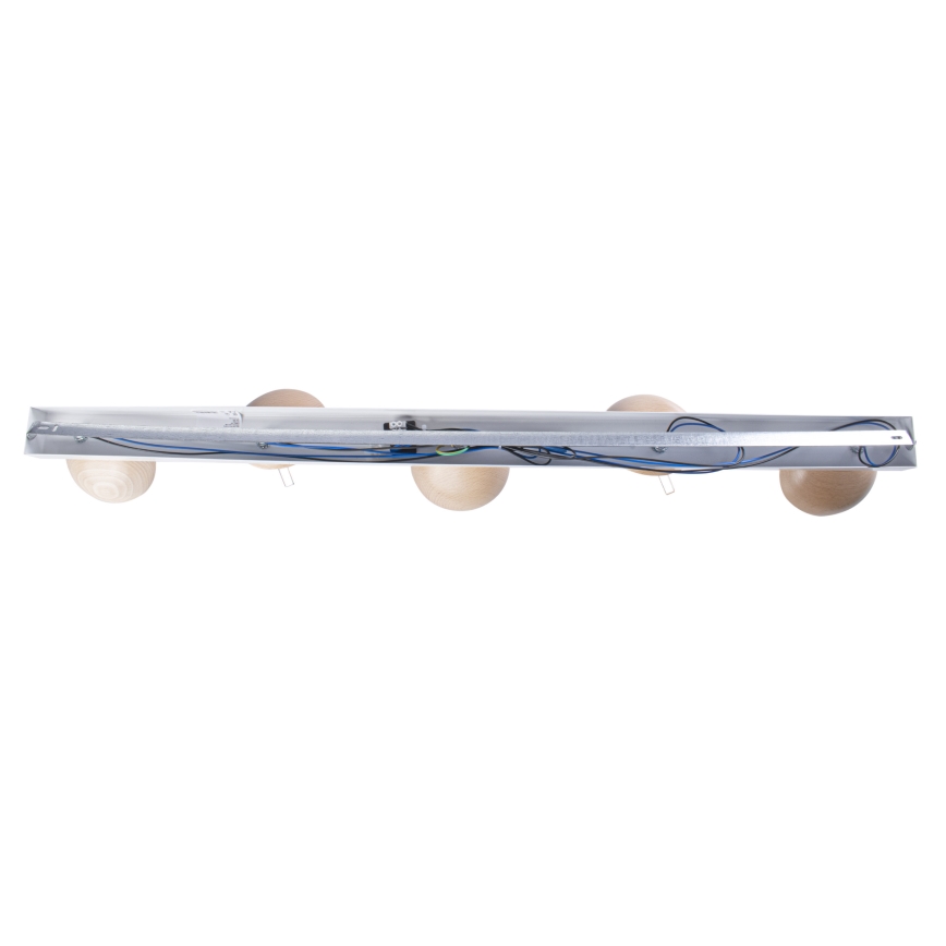 Συνδεδεμένο πολύφωτο SFERA WOOD 5xE14/40W/230V