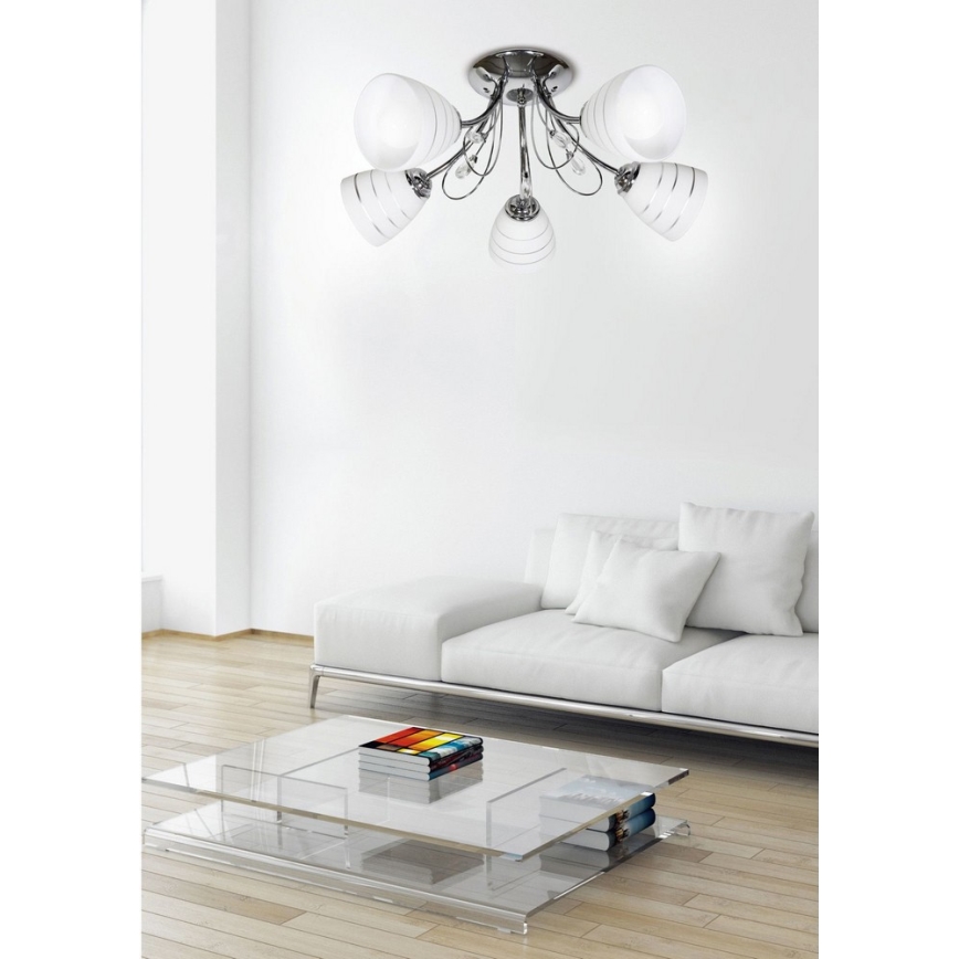 Συνδεδεμένο πολύφωτο SIMPLI 5xE27/40W/230V
