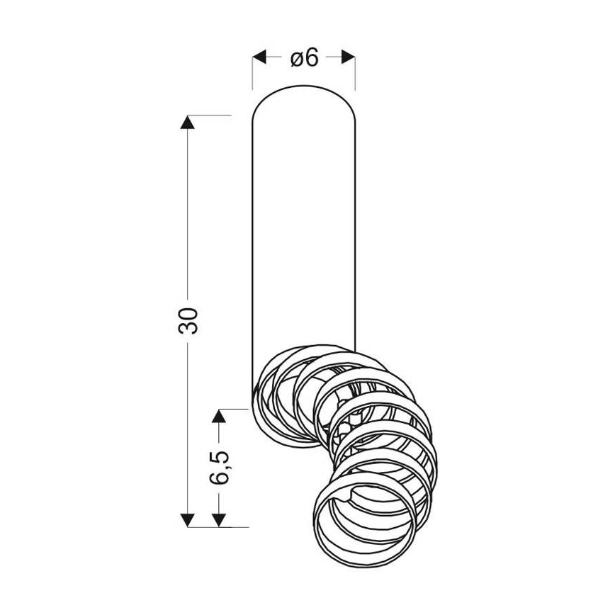 Συνδεδεμένο πολύφωτο TUBA 1xGU10/50W/230V μαύρο
