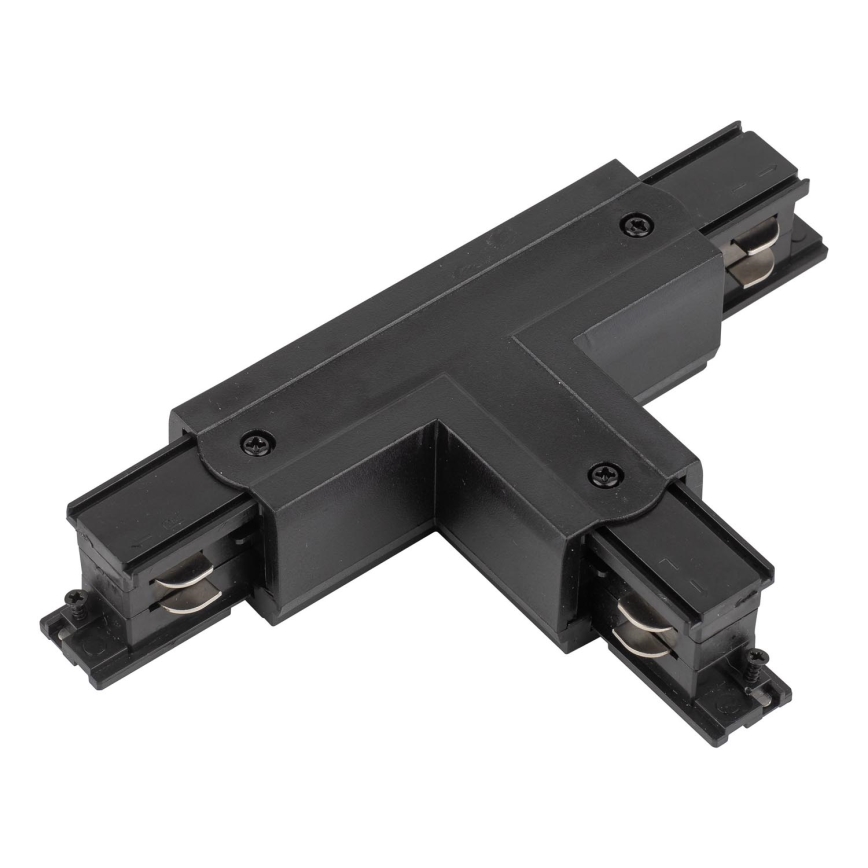 Σύνδεσμος ράγας για σποτ Ταφ 3 Καλωδίων TRACER T-connector μαύρο
