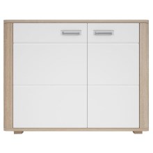 Συρταριέρα MOLDIS 85,5x107 cm καφέ/λευκό