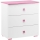 Συρταριέρα PABIS 87x83 cm λευκό/ροζ
