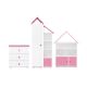 Συρταριέρα PABIS 87x83 cm λευκό/ροζ