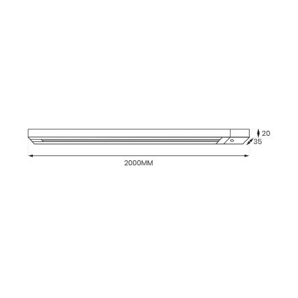 Σύστημα ράγας 1-phase TRACK 2 m λευκό