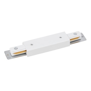 Σύστημα ράγας end cap with power connection 1-φασική TRACER straight λευκό