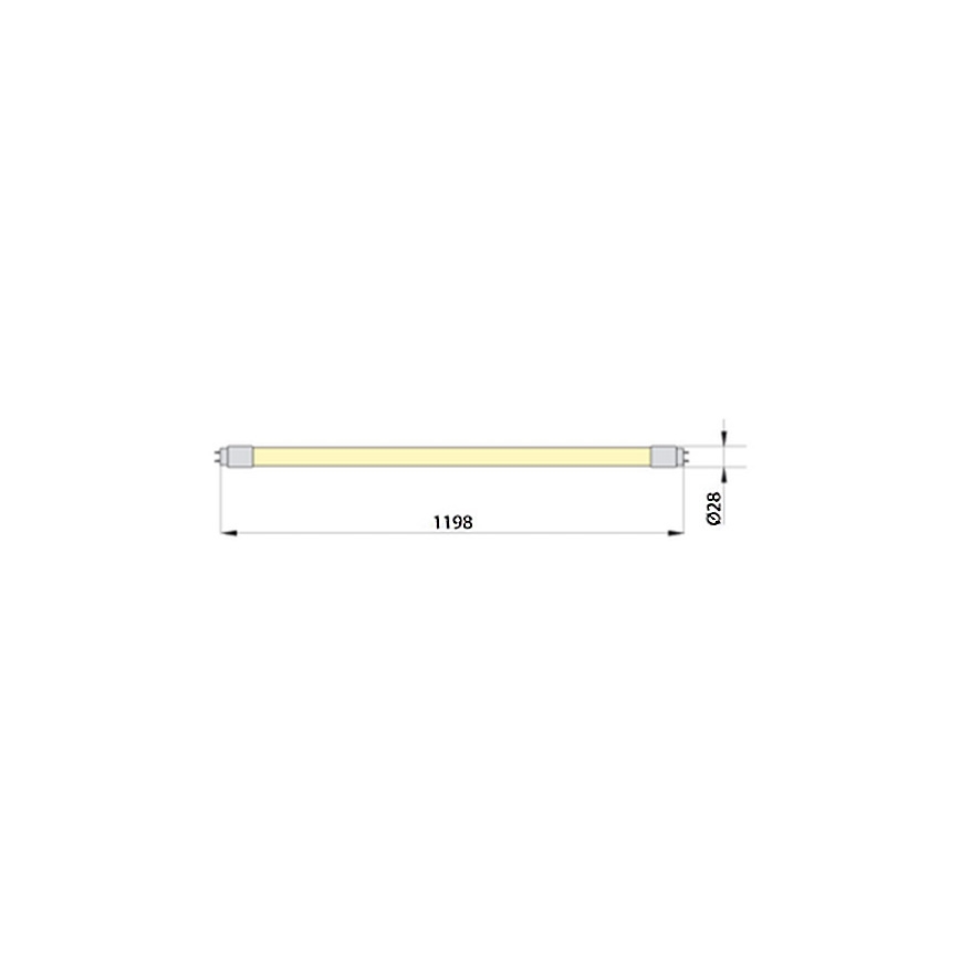Σωλήνας φθορισμού LED ECOSTER T8 G13/18W/230V 4000K