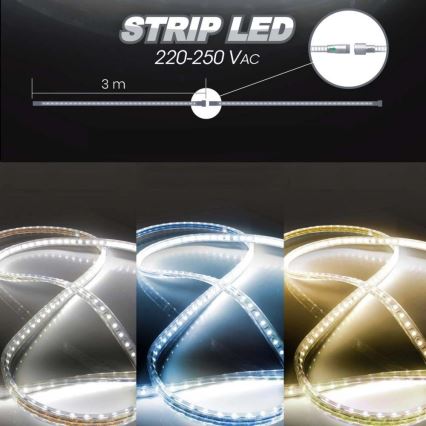 Ταινία LED EASY CONNECT LED/14,4W/230V 3m IP67 ψυχρό λευκό