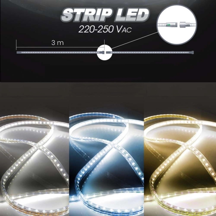 Ταινία LED EASY CONNECT LED/14,4W/230V 3m IP67 ψυχρό λευκό