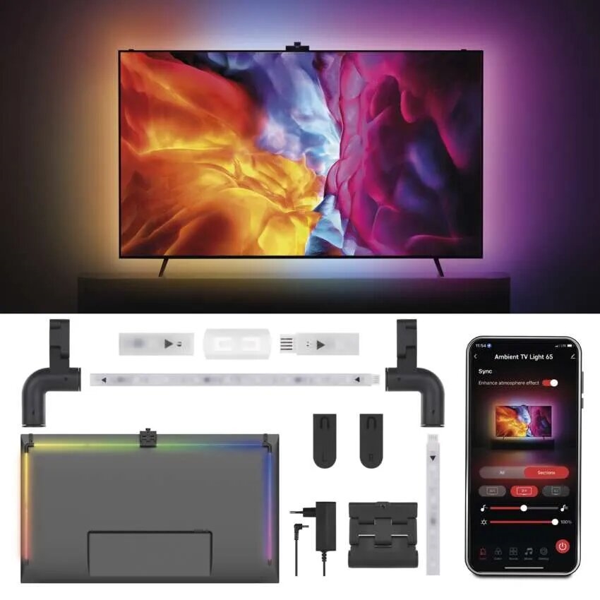 Ταινία LED RGBIC για τηλεόραση GoSmart LED/24W/230V 65"