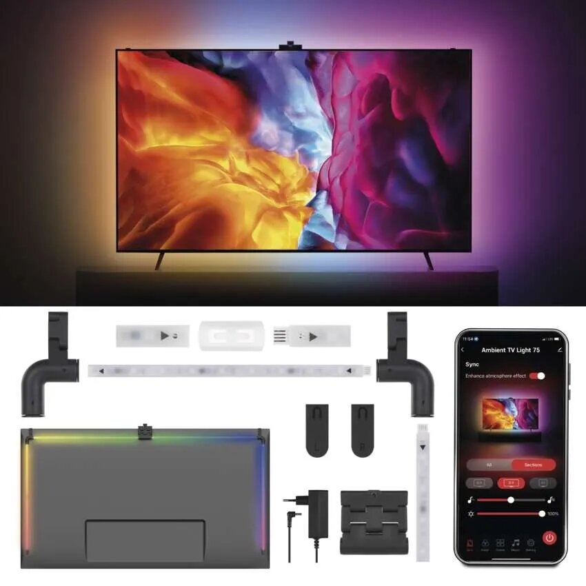 Ταινία LED RGBIC για τηλεόραση GoSmart LED/24W/230V 75"
