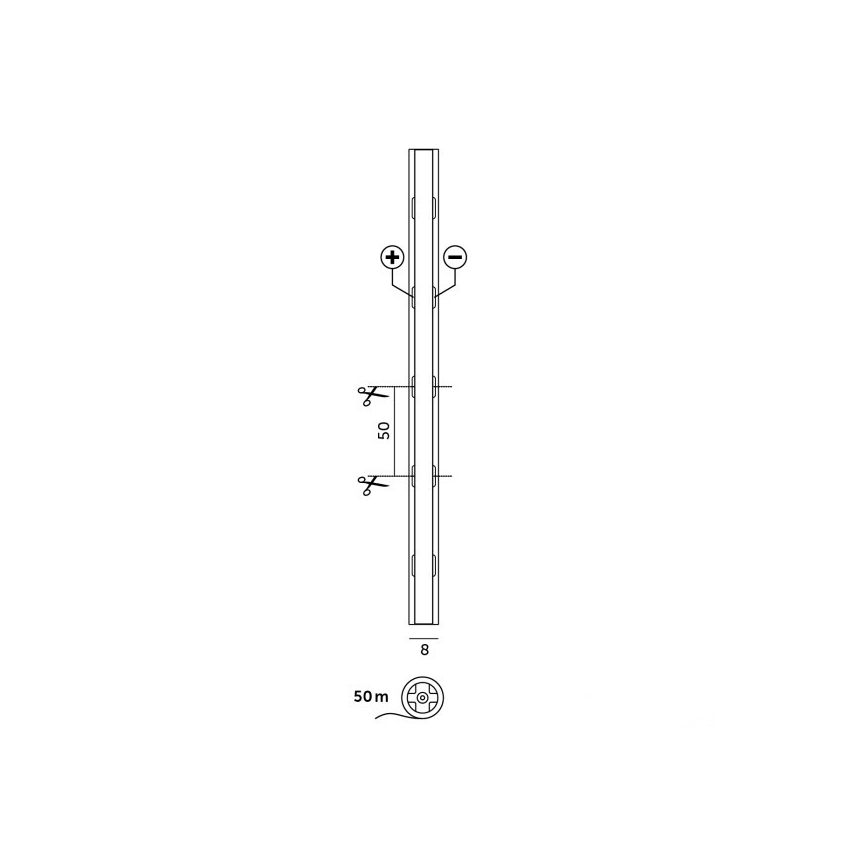 Ταινία LED TRAMO LED/500W/24V 50 m 3000K