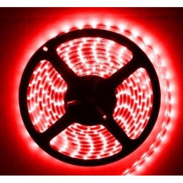 Ταινία μπάνιου LED LED/24W/12V 5 m IP65 κόκκινο